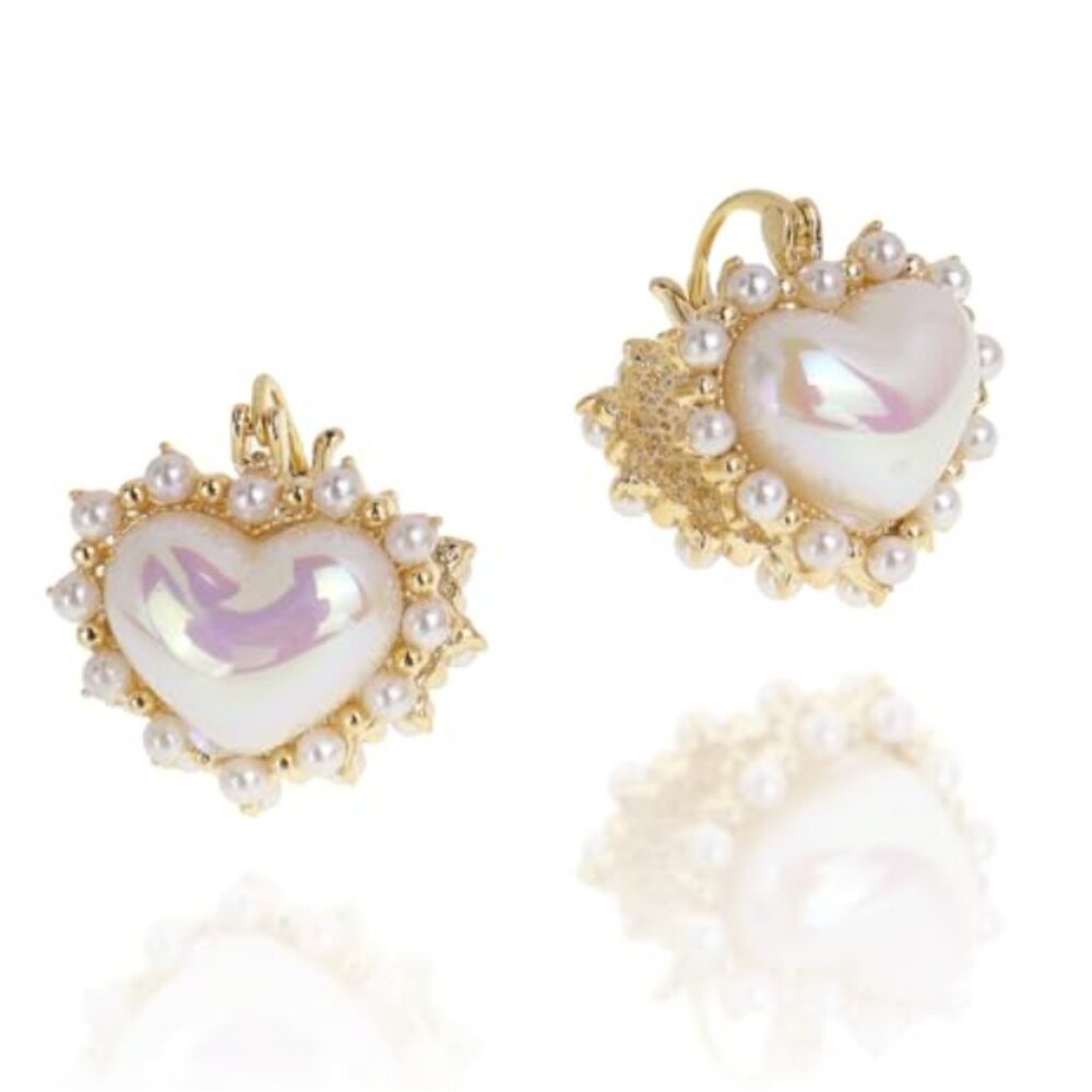 Heart Rhinestone Earrings